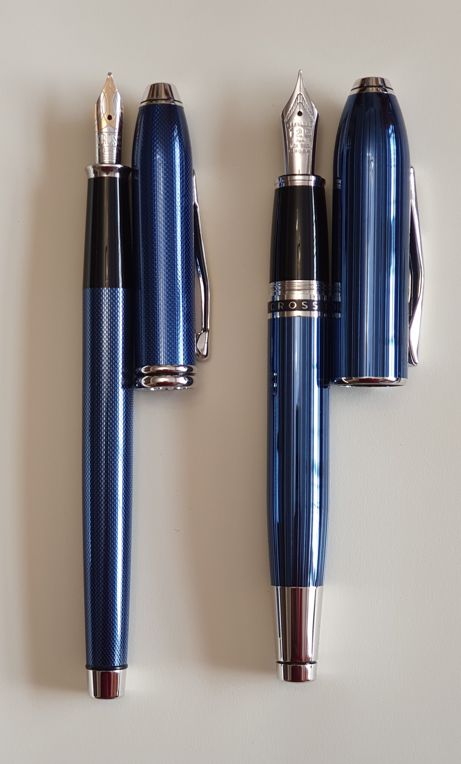 Early thoughts on the Cross Peerless 125, quartz blue fountain pen