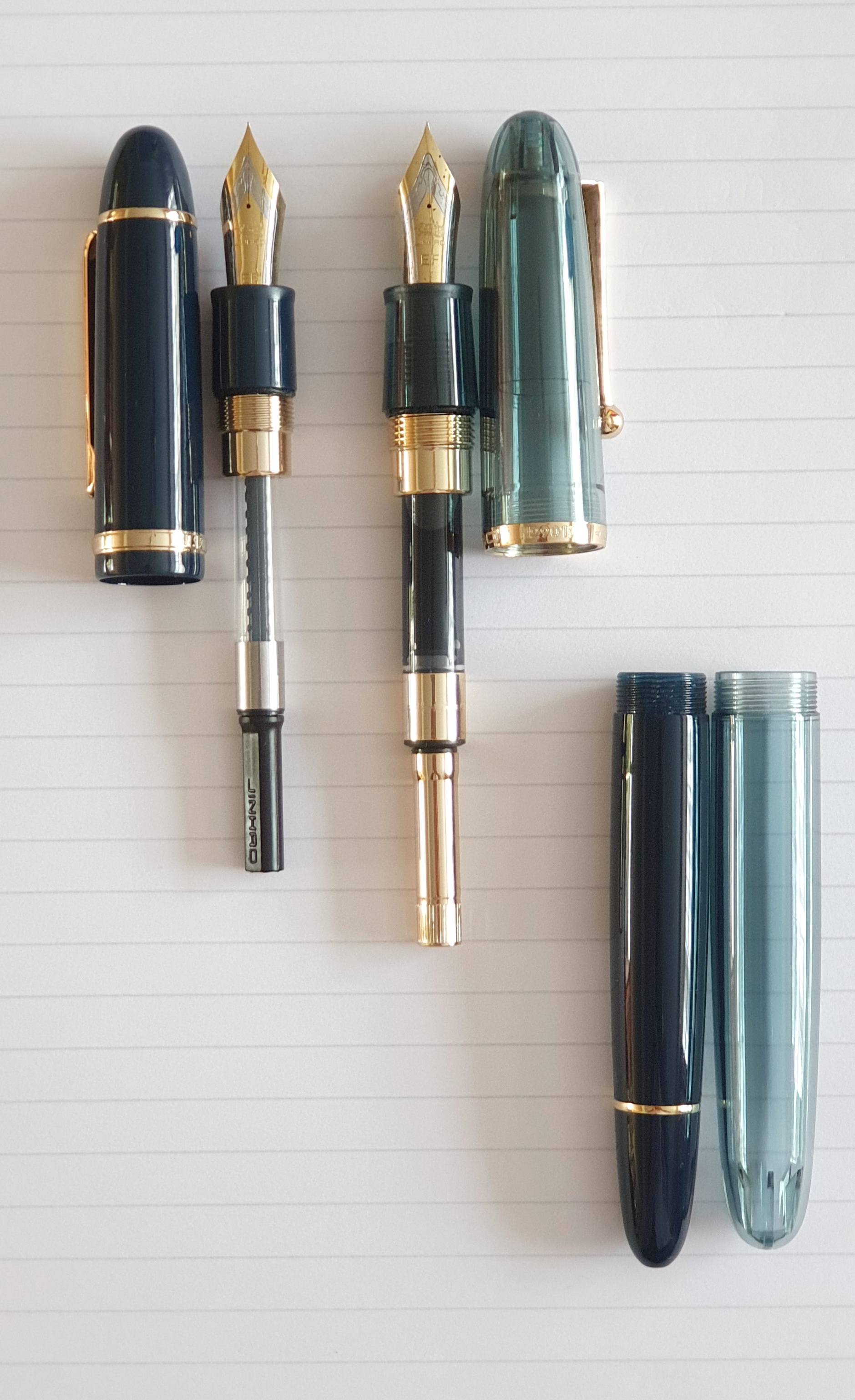 Jinhao DADAO 9019 Penna Stilografica Acrilica Trasparente Gialla | Pennino Fine 0,5mm Con Convertitore | Penna A Inchiostro Per Scrittura Fluida